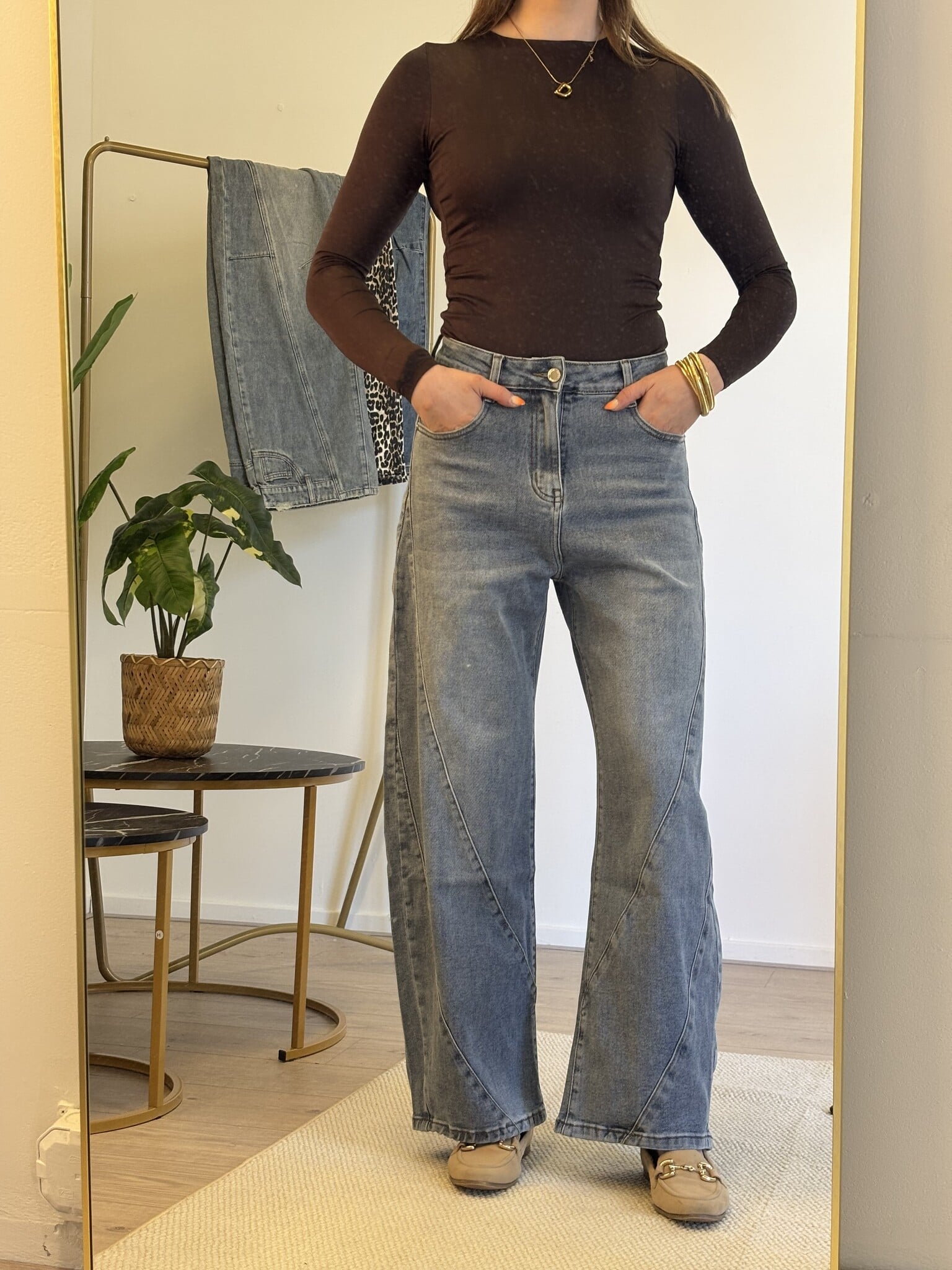 LILI Ballon Fit Jeans (Medium Blue Denim)