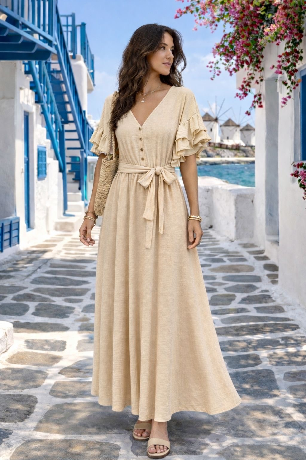 KATERINA Dress (Beige)