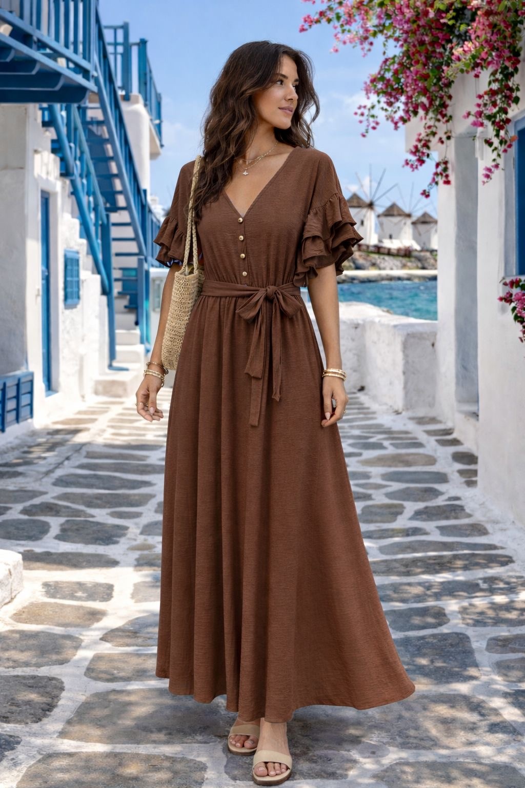 KATERINA Dress (Brown)