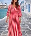 ARIA Stripes Dress (Pink/Red)