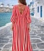 ARIA Stripes Dress (Pink/Red)