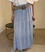 JASMIN 100 % Cotton Long Skirt (Sky Blue)