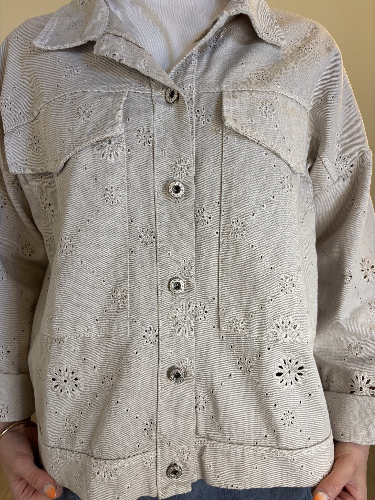 ARI Boho Spijkerjas (Beige)
