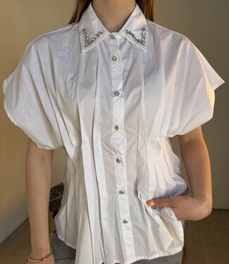 KIKI Strass Shirt (White)