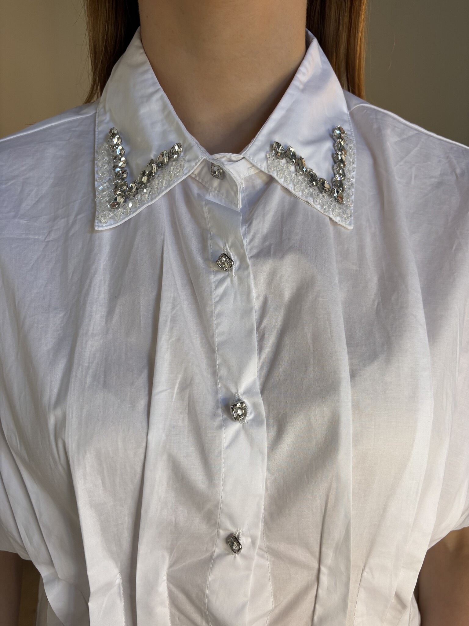 KIKI Strass Shirt (White)