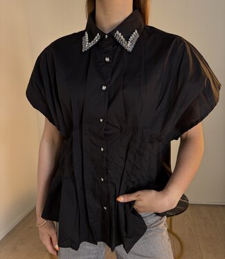 KIKI Strass Shirt (Black)