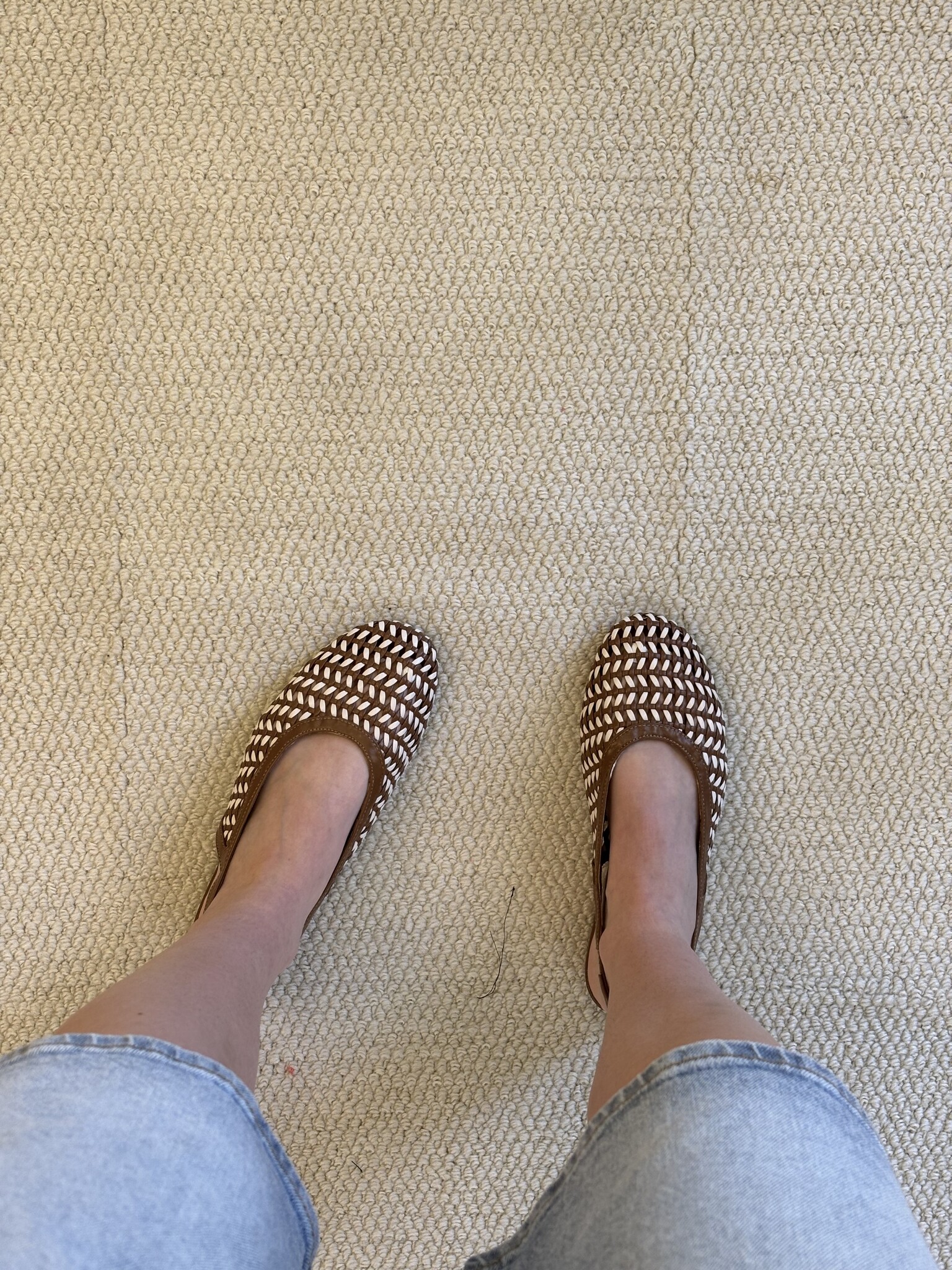 AUSTINA Ballerina (Brown/Creme)