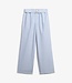 COTTON STRIPE ELASTIC TROUSER (Azure Blue Stripe )