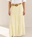 JASMIN 100 % Cotton Long Skirt (Yellow)