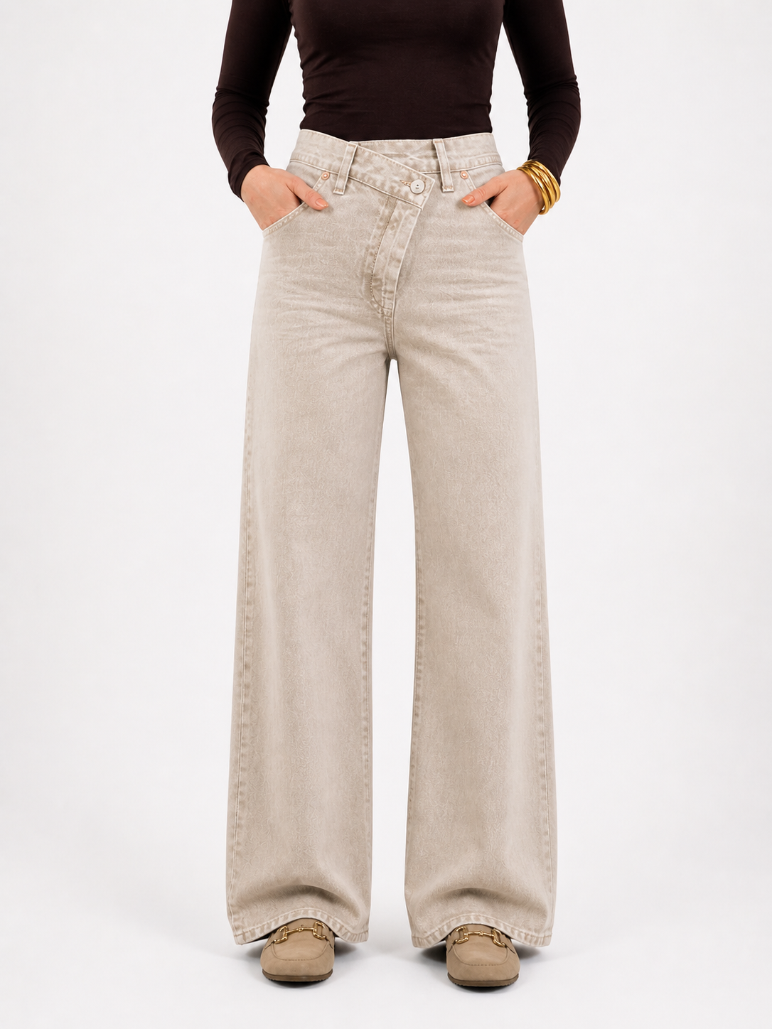 AMELI Straight Fit Jeans (Sand)