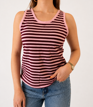 BILLY Stripes Hemd (Pink/Bordeau)