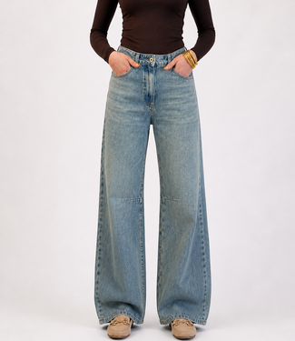 MELLY Balloon Fit Jeans (Light BLue Denim )