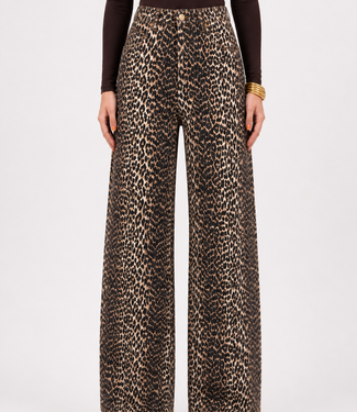 LEONA Straight Fit Jeans (Leopard)