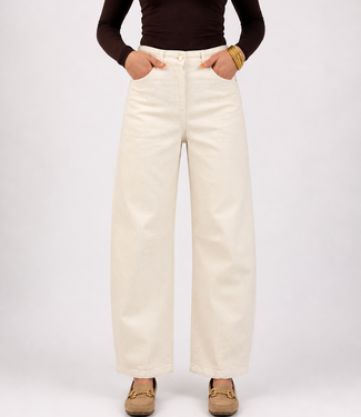 ANIKA Balloon Fit Jeans (Beige)
