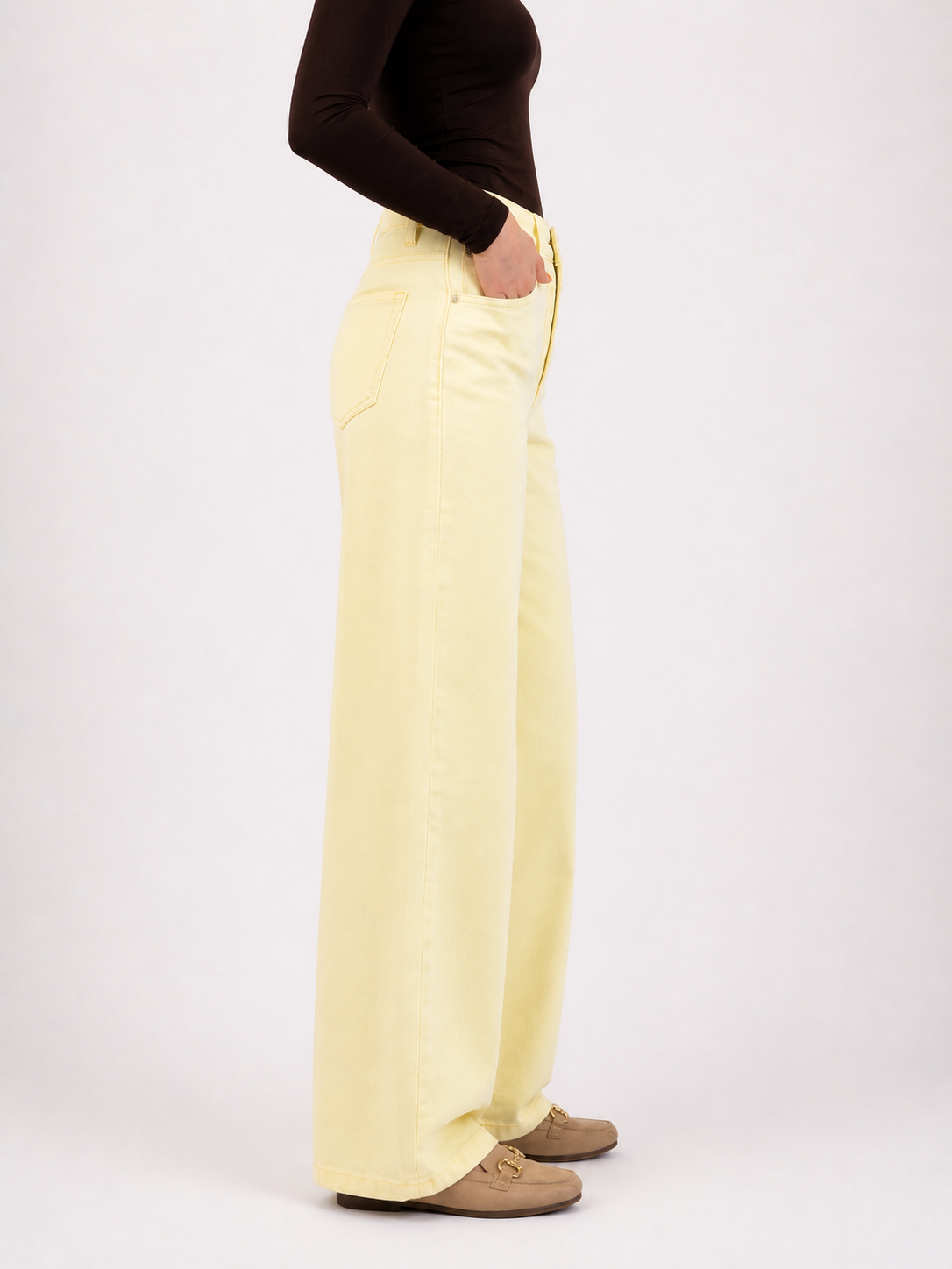 ANIKA Balloon Fit Jeans (Butter Yellow)