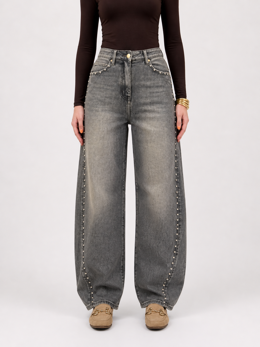 AMI STUTS Balloon Fit Jeans (Grey Used)