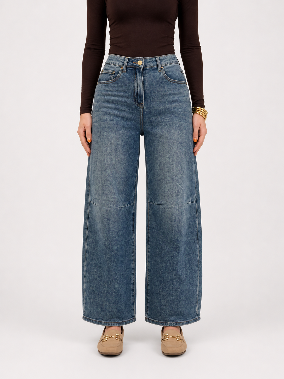 LOLA Mom Fit Jeans (Medium Blue Denim)