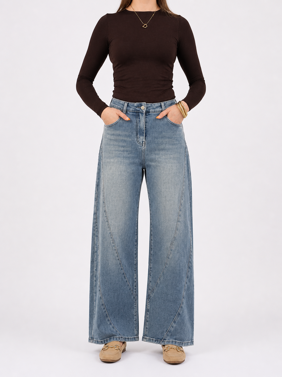 LILI Ballon Fit Jeans (Medium Blue Denim)