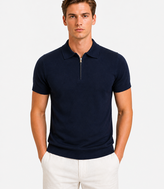 Boogaerts LEONARDO ZIP POLO (NAVY)