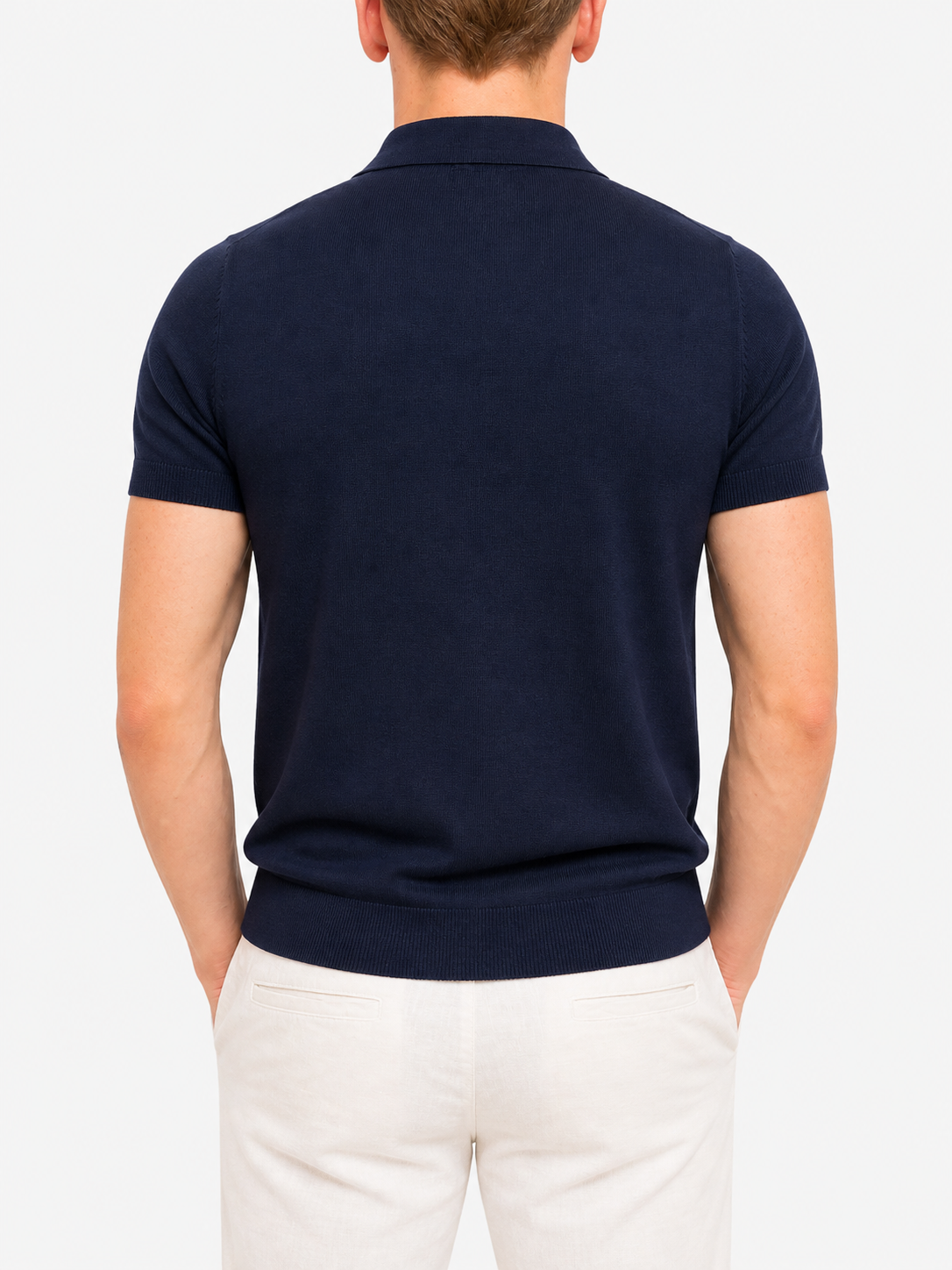 LEONARDO ZIP POLO (NAVY)