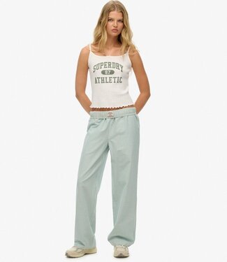 Superdry COTTON STRIPE ELASTIC TROUSER (PEPPERMINT CHALK STRIPE)