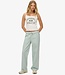 COTTON STRIPE ELASTIC TROUSER (PEPPERMINT CHALK STRIPE)