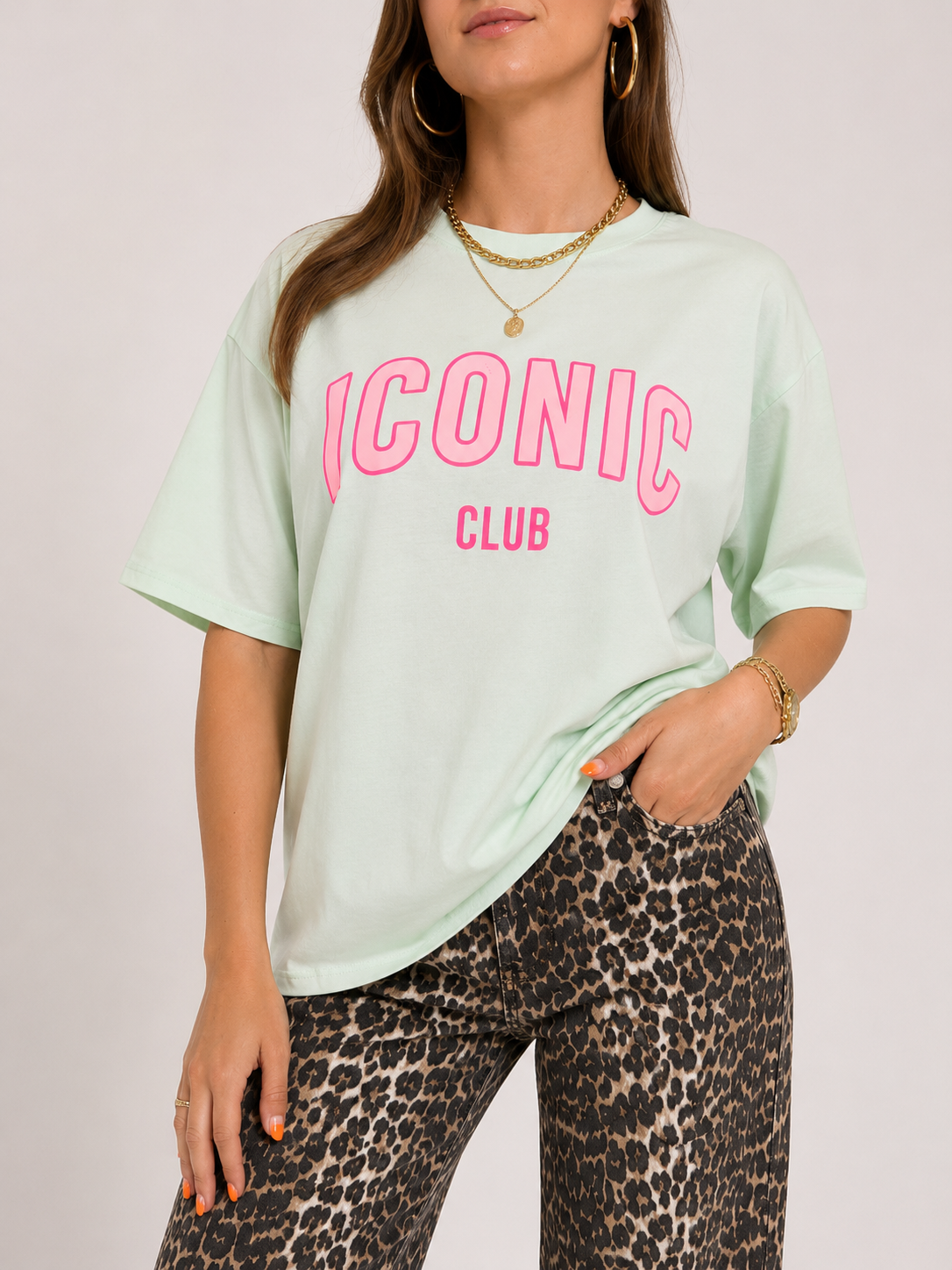 ICONIC T-Shirt (Sky Blue/Pink)