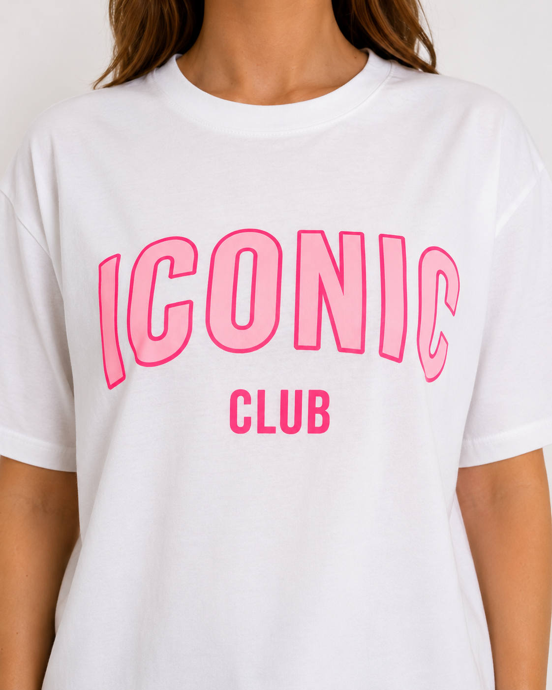 ICONIC T-Shirt (White/Pink)
