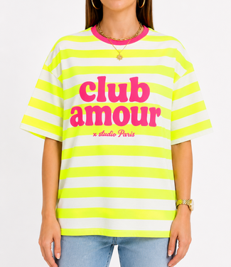 CLUB AMOUR  Stripes (Neon Pink/Yellow)