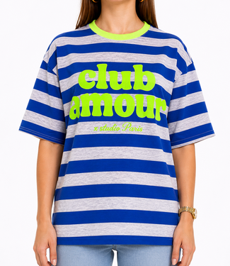 CLUB AMOUR  Stripes (Neon Green/Blue)