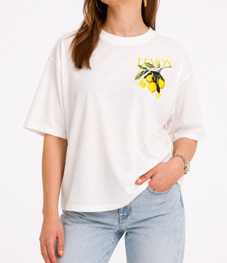 LEMON T-shirt Hanger (White/Peach)