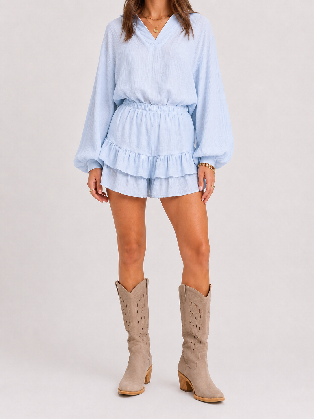 RAVEN 100% Lyocell Short (Sky Blue)