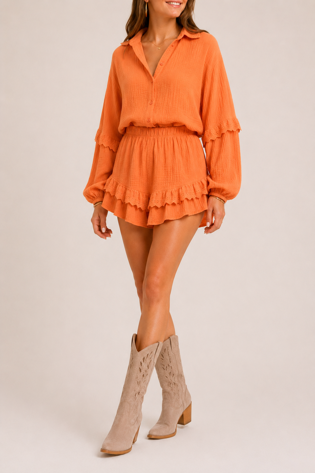 BLAZE 100% Cotton Short (Orange)