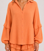 BLAZE 100% Cotton Blouse (Orange)