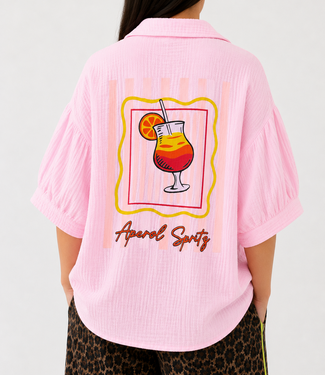 APEROL SPRITZ Cotton Shirt (Pink)