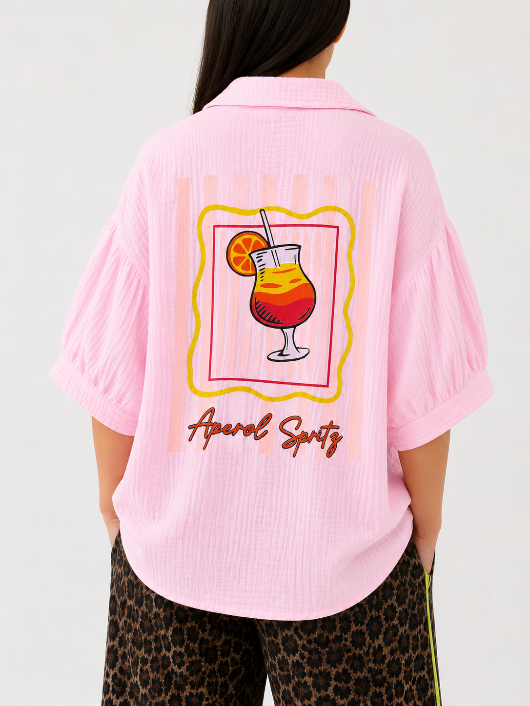 APEROL SPRITZ Cotton Shirt (Pink)