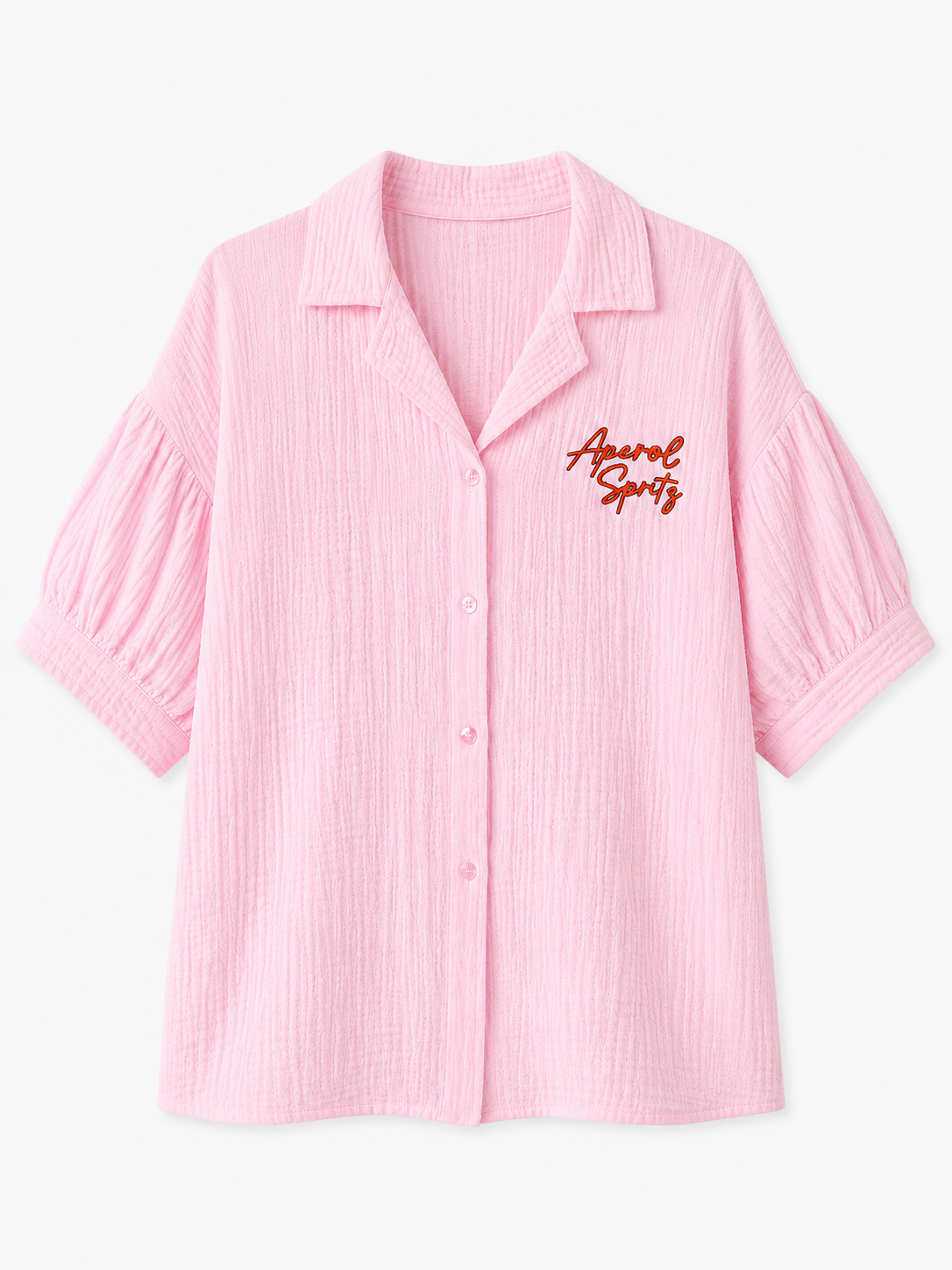 APEROL SPRITZ Cotton Shirt (Pink)