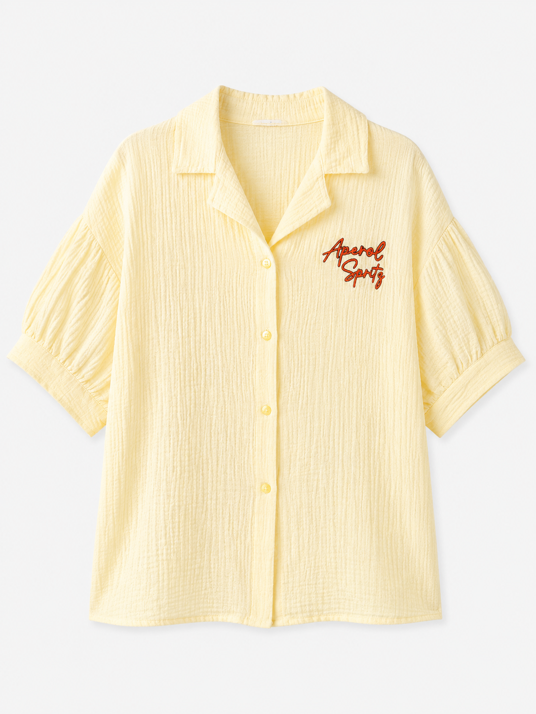 APEROL SPRITZ Cotton Shirt (Yellow)
