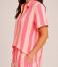 CAMELIA Stripes Shirt (Neon Pink/Yellow)