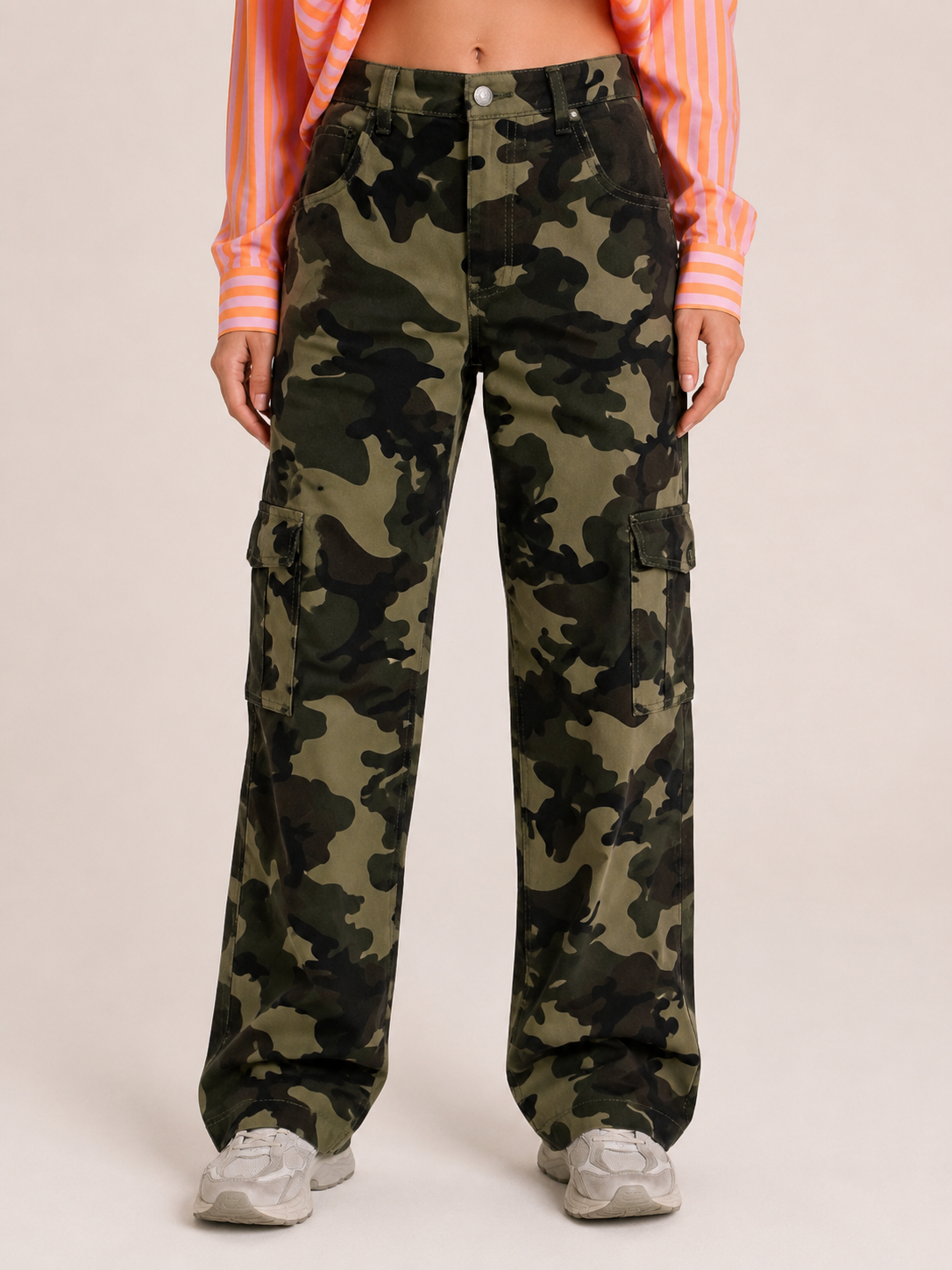 LAJOLY CARGO PANTS  ARMY