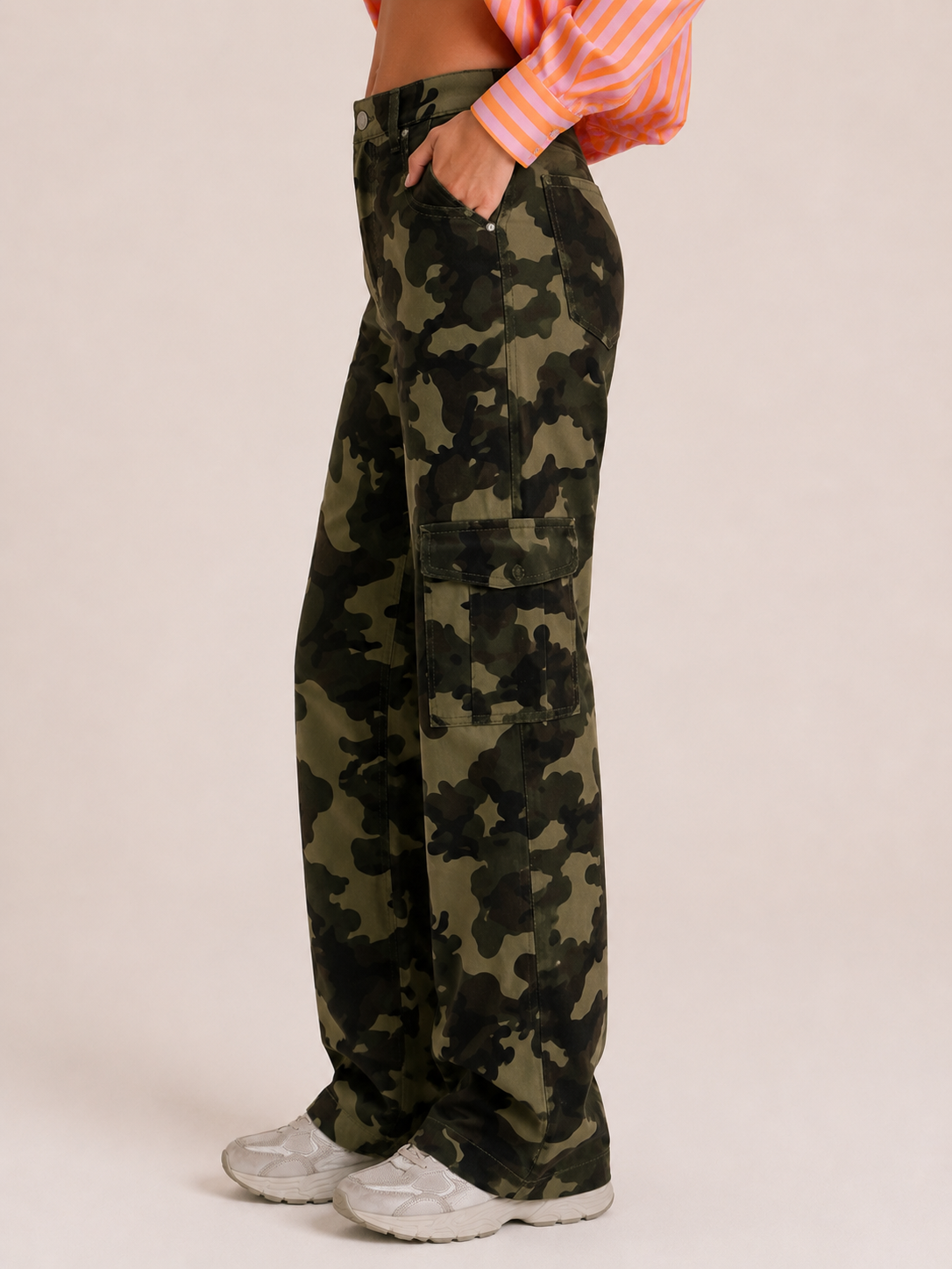 LAJOLY CARGO PANTS  ARMY