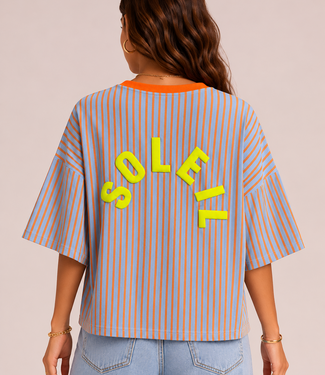 SOLEIL 3D Stripes (Blue/Neon Orange)
