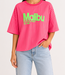 MALIBU 3D Stripes T-Shirt (Hot Pink /Neon Pink)