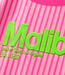 MALIBU 3D Stripes T-Shirt (Light Pink /Neon Pink)