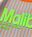MALIBU 3D Stripes T-Shirt (Blue/Neon Orange)