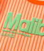 MALIBU 3D Stripes T-Shirt (Orange/Neon Orange)