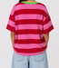 LOS ANGELES Stripes SS T-Shirt (Pink/Red)