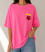 IBIZA FLOWER T-Shirt (Neon Pink)