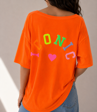 ICONIC SS Shirt (Neon Orange)