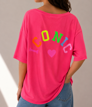 ICONIC SS Shirt (Neon Pink)